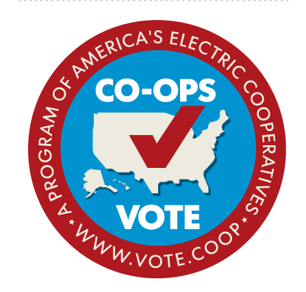 Co-Ops Vote Round Logo