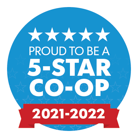 Proud to be a 5 star co-op